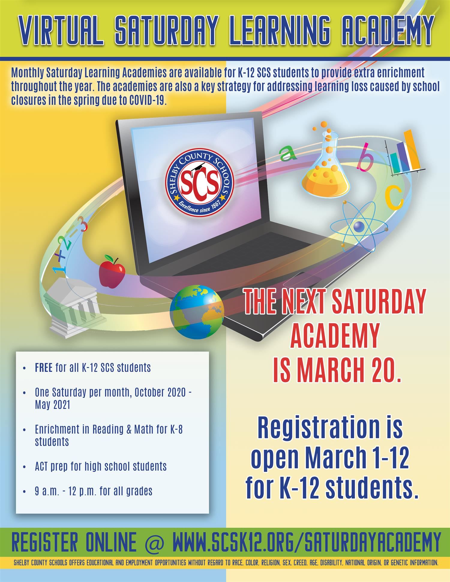 March Saturday Academy March Saturday Academy